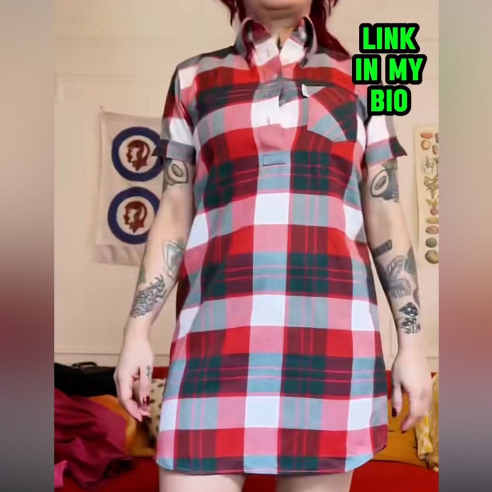 Plaid ShirtDress by Jeggae Garment